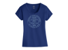 Blue t-shirt with the FN America logo in the middle, written "carry the future FN firearms" around it