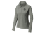 Light-gray women's Fleece Quarter Zip, with long sleeves and a black FN America logo on the left chest.