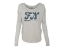 Ladies Retro Long Sleeve, grey long sleeve, FN logo on front