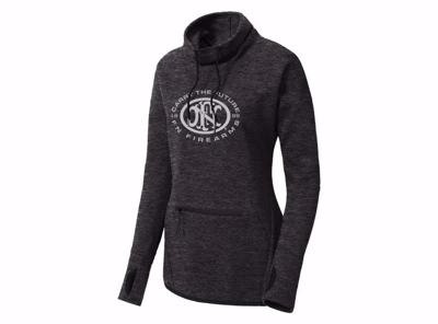 Picture of FN - Ladies Cowl neck Pullover - Heather Black