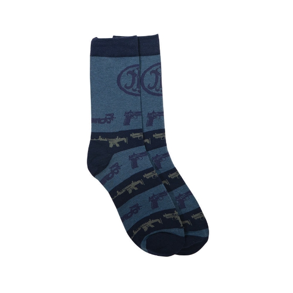 Light and dark blue FN dress socks