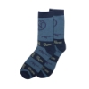 Light and dark blue FN dress socks