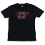 Black Tee with red 2A and white script across the front chest