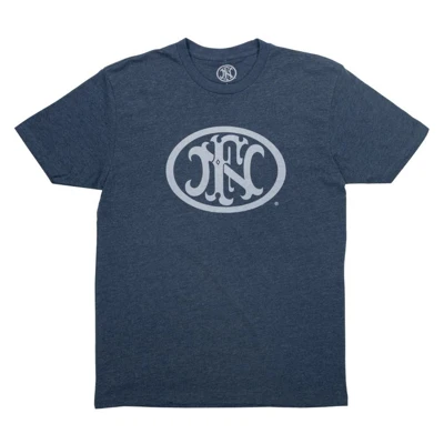 Midnight Navy tee with FN logo across front chest