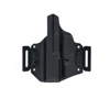Black Kydex holster back side view Pancake loops for the 5.7 mk3 firearm