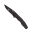 Image of a black pocket knife with FN logo