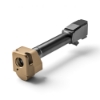 FN 509 Standard/Midsize compensated barrel with FDE compensator, angled front view