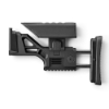 FN SCAR SSR Rear Stock in black with adjustable buttpad extended, side view